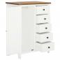 Preview: Kleiderschrank 76x52x105 cm Eiche Massivholz