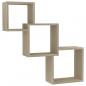 Preview: Cube Wandregale Sonoma-Eiche 68x15x68 cm Holzwerkstoff