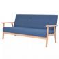 Preview: ARDEBO.de - 3-Sitzer-Sofa Stoff Blau