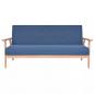 Preview: 3-Sitzer-Sofa Stoff Blau