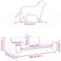 Preview: Hundebett Rosa 100x54x33 cm Samt