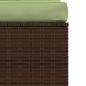 Preview: 4-tlg. Garten-Lounge-Set mit Kissen Braun Poly Rattan