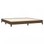 Preview: Boxspringbett mit Matratze Dunkelbraun 200x200 cm Stoff