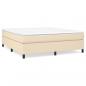 Preview: Boxspringbett mit Matratze Creme 160x200 cm Stoff