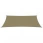 Preview: Sonnensegel Oxford-Gewebe Rechteckig 2x4,5 m Beige