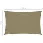 Preview: Sonnensegel Oxford-Gewebe Rechteckig 2x4,5 m Beige