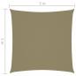 Preview: Sonnensegel Oxford-Gewebe Quadratisch 5x5 m Beige