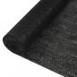 Preview: ARDEBO.de - Zaunblende Schwarz 1x10 m HDPE 150 g/m² 