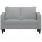 Preview: 2-Sitzer-Sofa Hellgrau 120 cm Stoff