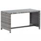 Preview: ARDEBO.de - Couchtisch Anthrazit 70x40x38 cm Poly Rattan