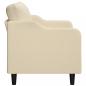 Preview: 2-Sitzer-Sofa Creme 120 cm Stoff