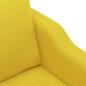 Preview: 2-Sitzer-Sofa Hellgelb 140 cm Stoff