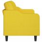 Preview: 3-Sitzer-Sofa Hellgelb 180 cm Stoff