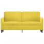 Preview: 2-Sitzer-Sofa Gelb 140 cm Samt