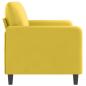 Preview: 2-Sitzer-Sofa Gelb 140 cm Samt