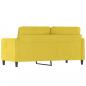 Preview: 2-Sitzer-Sofa Gelb 140 cm Samt