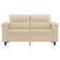 Preview: 2-Sitzer-Sofa Creme 120 cm Mikrofasergewebe