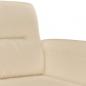 Preview: 2-Sitzer-Sofa Creme 120 cm Mikrofasergewebe