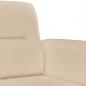 Preview: 2-Sitzer-Sofa Creme 140 cm Mikrofasergewebe