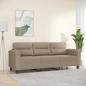 Preview: ARDEBO.de - 3-Sitzer-Sofa Taupe 180 cm Mikrofasergewebe