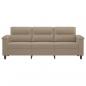 Preview: 3-Sitzer-Sofa Taupe 180 cm Mikrofasergewebe