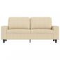 Preview: 2-Sitzer-Sofa Creme 140 cm Stoff