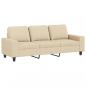 Preview: 3-Sitzer-Sofa Creme 180 cm Stoff