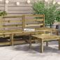 Preview: ARDEBO.de - Gartensofas ohne Armlehnen 2 Stk. 70x70x67 cm Kiefernholz