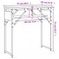 Preview: Konsolentisch mit Ablage Braun Eichen-Optik 75x30x75cm