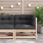 Preview: Garten-Ecksofa mit Kissen Massivholz Kiefer