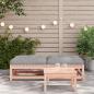 Preview: Gartenhocker mit Kissen 2 Stk. Massivholz Douglasie