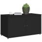 Preview: Gartenschrank Schwarz 110x55x60,5 cm Poly Rattan