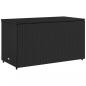 Preview: Gartenschrank Schwarz 110x55x60,5 cm Poly Rattan