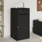 Preview: ARDEBO.de - Gartenschrank Schwarz 55x55x111 cm Poly Rattan