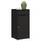 Preview: Gartenschrank Schwarz 55x55x111 cm Poly Rattan