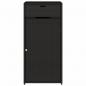 Preview: Gartenschrank Schwarz 55x55x111 cm Poly Rattan