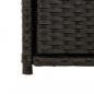 Preview: Gartenschrank Schwarz 55x55x111 cm Poly Rattan