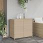 Preview: Gartenschrank Beige 83x45x76 cm Poly Rattan