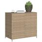 Preview: Gartenschrank Beige 83x45x76 cm Poly Rattan