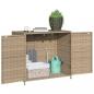 Preview: Gartenschrank Beige 83x45x76 cm Poly Rattan