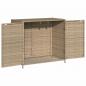 Preview: Gartenschrank Beige 83x45x76 cm Poly Rattan