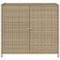 Preview: Gartenschrank Beige 83x45x76 cm Poly Rattan