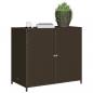 Preview: Gartenschrank Braun 83x45x76 cm Poly Rattan