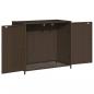 Preview: Gartenschrank Braun 83x45x76 cm Poly Rattan