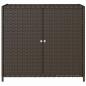 Preview: Gartenschrank Braun 83x45x76 cm Poly Rattan