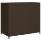 Preview: Gartenschrank Braun 83x45x76 cm Poly Rattan