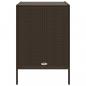 Preview: Gartenschrank Braun 55x59x80 cm Poly Rattan