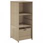 Preview: Gartenschrank Beige 50x55x115 cm Poly Rattan