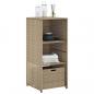 Preview: Gartenschrank Beige 50x55x115 cm Poly Rattan