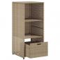 Preview: Gartenschrank Beige 50x55x115 cm Poly Rattan